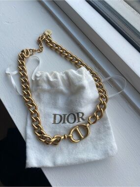 Christian Dior CD Navy Choker